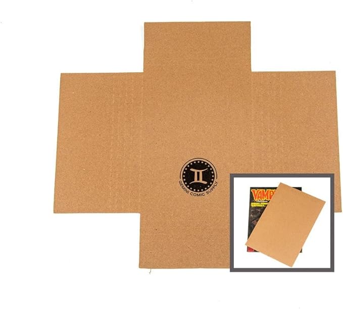 Gemini Magazine and Comic Book Mailers for Shipping (8.5x11x2’’ – 25 Mailers + 50 Fillers) | Protective Fillers for Extra Support | US-Made, Expandable, Great for Shipping Documents, Photos & More.