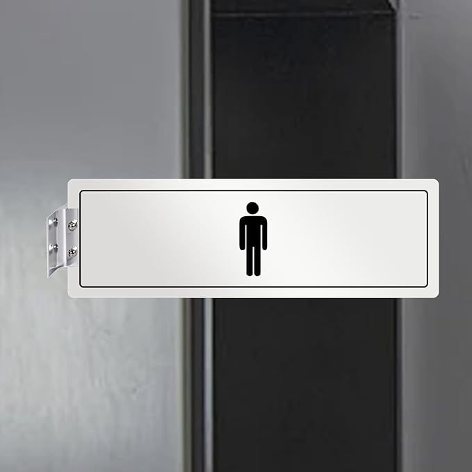 Aluminum Corridor Sign Holder, 10 Pack Direct Sign Mount Bracket, Design for Restroom, Conference Room Classic Silver Signs - 2" Length, 1/8" Substrate - Easy to Install