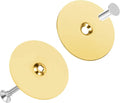 Door Hole Cover Plate, Door Knob Cover Door Knob Plate 2-5/8" Diameter Gold Door Knob Covers Door Hole Filler Plate for Home Security