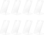 PH PandaHall 10pcs Acrylic Earring Holder Single Pair L-Shape Jewelry Displays Stand Earring Organizer for Jewelry Dangling Slant Back Display Props Show Retail Store Marketing 1.3x1.7x3 Inch