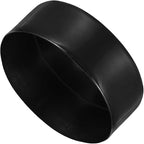 uxcell 4pcs Rubber End Caps 150mm ID Vinyl Round End Cap Cover Screw Thread Protectors Black, 50mm Height