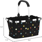 reisenthel carrybag dots - Sturdy shopping basket with plenty of storage space and practical inner pocket - Elegant and water-repellent design