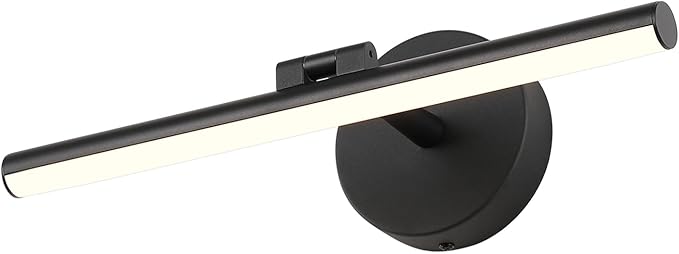 Hardwired Adjustable Lighting Matte Black Modern LED Picture Lights for Paintings 15.7'' Inch Long Swing Arm Metal Art Lights Warm White 3000K