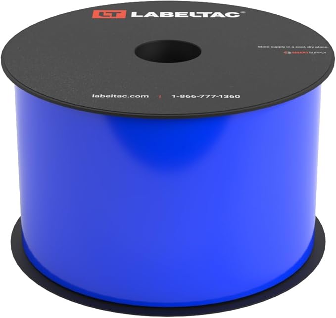 LabelTac 4 and Pro Model Indoor/Outdoor Rack Label Supply 3" x 150' Blue
