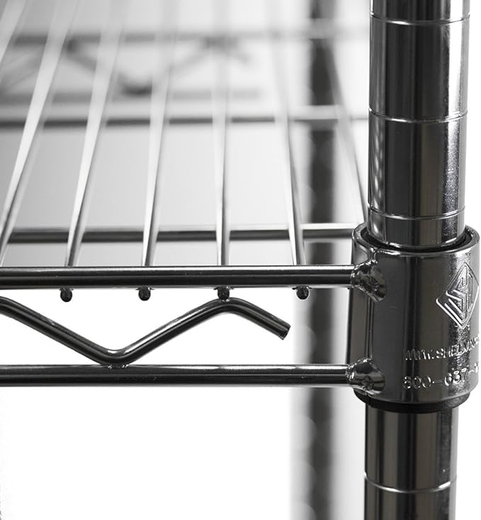 Shelving Inc. 14" d x 60" w Chrome Wire Shelving with 1 Tier Shelf, Weight Capacity 800lbs Per Shelf