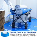 39" x 100'Heavy-Duty Temporary Floor Protection Roll Construction & Renovation for Tile Protectors for Hardwood Floors Tairs Carpet Paint Proof Painting Flooring Protection Film Covering Longtime