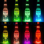EUSTUMA LED Light Base Non-slip Round Display Stand In A Variety of Colors,Suitable for Glass Crystal Spherical Artwork,Holiday Party Decoration.(Notice:Not rotating)