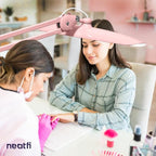 Neatfi XL 2,200 Lumens LED Task Lamp, 24W Super Bright Desk Lamp, 117 Pcs SMD LED, 4 Level Brightness, Dimmable, Task Light for Home, Office, Workbench (Non-CCT, Rose Gold)