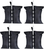 VanHuavic 210LBS Heavy Duty Canopy Weights Sand Bags for Pop Up Canopy Tent Legs,Patio Umbrellas, Gazebos,4 Pack Black (Without Sand)