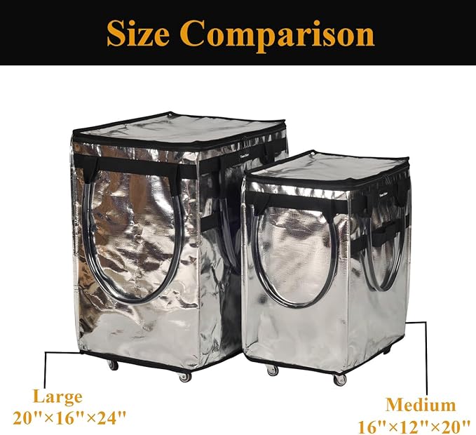 Reusable Grocery Bag On Wheels Large Capacity Shopping Trolley Foldable Rolling Tote Bag with Heavy Duty Handle for Travel
