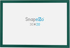 SnapeZo Poster Frame 20x30, Green, 1.25 Inch Aluminum Profile, Front-Loading Snap Frame, Wall Mounting, Professional Series
