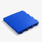 FlooringInc's Nitro 12"x12" Snap-Together Garage Flooring Tiles, Non-Slip Interlocking Plastic Floor Mat, Coin Pattern, Shelby Blue, 24 Tiles, 24 Sq/Ft