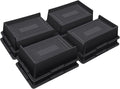 Bed Risers 2 Inch Heavy Duty,Oversized Couch Risers, Extra Wide Furniture Risers for Sofa Table Desk Headboard Chair Lifting,Rectangle Risering Blocks Support 6000 lbs(8 Pack Black)