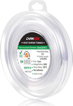 Chanzon 2:1 Ratio 5/64" (2mm) Heat Shrink Tubing 8Ft Roll (2.5M Total Length) Clear/Transparent Polyolefin Sleeving Wrap Shrinking 2 to 1 1pcs