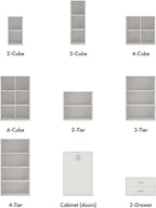 Homes: Inside + Out Apexa 2-Drawer Wooden Stackable Storage Drawers, Small Food Pantry Cabinet, Cajonera De Madera, Underbed Drawer Dorm Teen Room Decor & Bedroom, Home Office, Kitchen, White