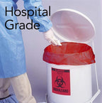 RESILIA Biohazard Bags - Hazardous Waste Disposal, Meets DOT ASTM Standards for Hospital Use, OSHA Approved, Red, 10 Gallon, 24" W x 24" L, 1.35 Mil, 0.00135 Inch, 250 Bags, Made in the USA