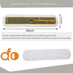 OFO 43inch Industrial Commercial Dust Mop 2 Sets // Heavy Duty Dust Mop // 63inch Length Stainless Steel Handle //Easily Clean Large Area Factory,Shopping Mall,Garage