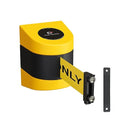 CCW Series WMB-230 Magnetic Wall Mount Retractable Belt Barrier (30 Foot Belt, Yellow with"Authorized Access ONLY" Black Letters Belt with Yellow ABS Case)