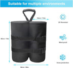 Extra Plus Large Canopy Weights Bag Leg Weight for Pop up Canopy Tent Gazebo Patio Instant Outdoor Sun Shelter,320LBS Tent Weight Sand Bags (4Pack Black)