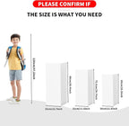 Cylinder Pedestal Stands for Party 3Pcs Metal Cylinder Stands for Parties Square Pedestal Display Plinth Pillars for Wedding Birthday Party Backdrop Decor, White