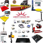 Liberty Industrial 48" x 48” Floor Scale, Accurate Digital Pallet Scales with a Ramp for Warehouse or Shipping Weighing, 10,000 lbs x 1 lb