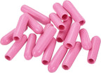 uxcell 20pcs Rubber End Caps 3mm(1/8 inch) ID Vinyl PVC Round Tube Bolt Cap Cover Screw Thread Protectors Pink