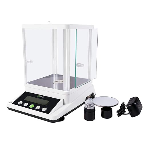 U.S. Solid Digital Analytical Balance 310 g × 0.001 g, High Precision Lab Scale with Front and Rear 2 LCD Screens for Multi-Angle Viewing, Ideal for Laboratory, Research & Education