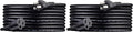 Amazon Basics Extension Cord, 13 Amps, 125V, 15 Foot, Black - Pack of 2