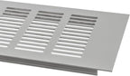 Vent Systems 15.75 x 3.94 (Outer Size) Air Supply Ventilation Grille - Pack of 2 - Silver Aluminum Rectangle Intake/Exhaust Door Vent Deflector - HVAC for Home Improvement Floor, Wall Duct Cover