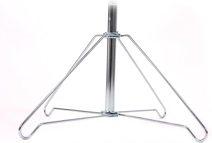 SSWBasics 4-Tier Chrome Rotating Standing Literature Rack - 64'H x 16"D - 16 Pockets Total - Sleek Floor Standing Book Display Rack for Periodicals - Sturdy Comic Book Display Stand for Magazines,