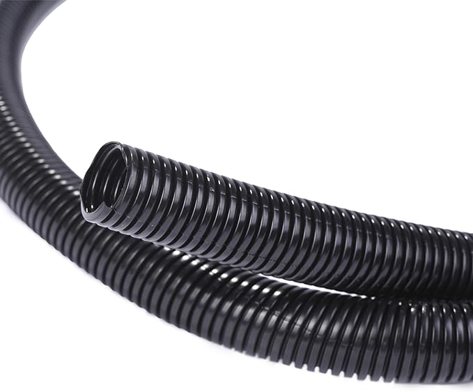 Alex Tech 10ft - 1 inch Split Wire Loom Tubing - Black