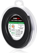 Chanzon 2:1 Ratio 9/64" (3.5mm) Heat Shrink Tubing 8Ft Roll (2.5M Total Length) Black Polyolefin Sleeving Wrap Shrinking 2 to 1 1pcs