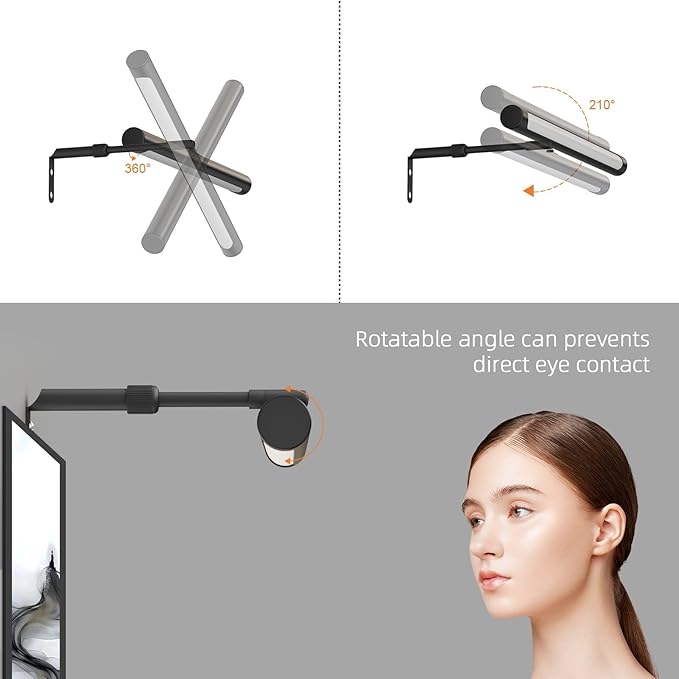 Picture Lights for Paintings Plug in, 16" Adjustable LED Picture Light Art Light with Timer, Remote Control Gallery Painting Wall Light for Picture Display Frame Dartboard Art Work (Black)