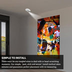 Method Lights Wireless LED Picture Light, Wireless Ceiling Mounted Spotlight for Artwork, Painting, Photo Display, Remote Control, 11 Color Temperature Settings, Dimmer, Timer, Rechargeable Battery