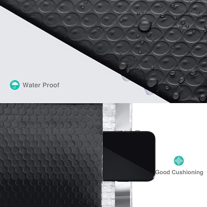 GSSUSA Black Bubble Mailers 6x10 Small Padded Envelopes 9600 Pack,1 Pallet,Strong Adhesion Shipping Mailer Self-Seal Bubble Envelopes for Small Business