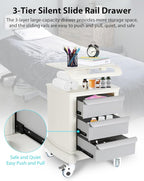 Mobile Ultrasound Trolley Cart Portable Ultrasound Imaging Scanner Vehicle Medical Beauty Storage Cart 110LBS Load with 4 Wheels 2 Brake for Hospital Office Bedroom Medical Clinic