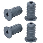 4pc Starlink Cable Grommet 3/4" Silicone Anti-Slip Wall Hole Pass Through Split Cable Bushings for TV Wire Ethernet Cord, Starlink Cable Routing Kit Accessories,38mm/1.5"Ht, Grey