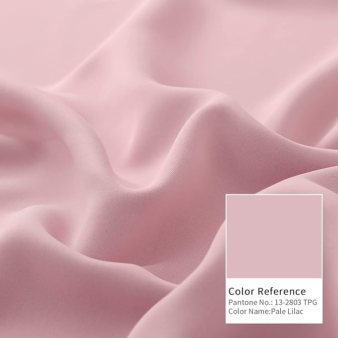 BGment Room Darkening Curtain for Sliding Door, Wide Blackout Room Divider Curtain for Living Room 96 Inch Length, Thermal Privacy Soundproof Window Drape for Bedroom, Pink, 1 Panel, 120 Wide