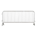 Trafford Industrial Angry Bull Barricades Metal Interlocking Steel Barricade (6.5 Ft. Economy, Light Weight & Pre-Galvanized, Bridge Feet, Zinc Coated Steel, Set of 20)