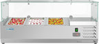 KoolMore SCDC-3P-SSL Commercial-Refrigerator, 40 Inch with Sneeze Guard, Silver
