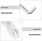 Garneck 10pcs Heavy Duty Metal Pegboard Hooks Set Rod for Garage Workshop Tool Storage and Craft Organization Bend-Resistant Hooks for Pegboards and Wall Panels
