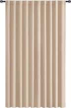 Hiasan Room Divider Curtains Patio Sliding Door Blackout Curtain Privacy Room Thermal Insulated Noise Reduction Panel with Back Tab & Rod Pocket for Bedroom Partition(80 x 84 Inches, Beige)