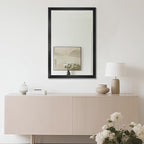 Ruomeng Rectangular Wall Mirror 24"x36" for Bathroom, Bedroom, Entryway, Living Room, Black