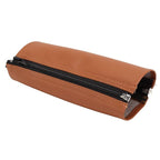 Garosa Stroller Handle Cover Universal Handle Sleeve Cover Removable Zipper PU Leather Handlebar Sleeve Cleanable Cart Replacement Grip Bar(Brown)
