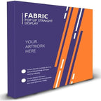 Custom Fabric Pop Up Straight Display, Trade Show Display Backdrop Booth, Hook and Loop Step and Repeat Backdrop for Trade Show Backdrops (Graphic Only, 10ftx8ft)