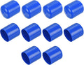 uxcell 10pcs Rubber End Caps 23mm ID Vinyl Round Tube Bolt Cap Cover Screw Thread Protectors Blue