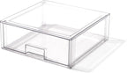 BINO | Stackable Storage Drawers, X-Large - Clear | THE CRATE COLLECTION | Storage Bins With Drawers | Bathroom Organizers | Under Sink Organizer | Vanity Cabinet Home Organization