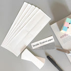 Self Adhesive Label Holders, ELEMGULY 52 Pcs Adhesive Shelf Tag Shelf Label Holder Clear Pocket Holder with Paper for Supermarket, Bookshelf, Kitchen (4.3 x 1.2 Inch)