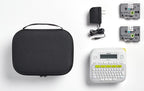 Brother PT-D210SV Label Maker Bonus Bundle Comes with a Protective Carrying case, an Adapter, and Two Sample Brother Genuine TZe Label Tapes for Added Value.