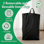 100L Large-Capacity Recycling Bin with Removable Bag–Ideal for Sorting and Storing Bottles and Glass Waste. Sturdy, Durable, and Perfect for Efficient Recycling Management.